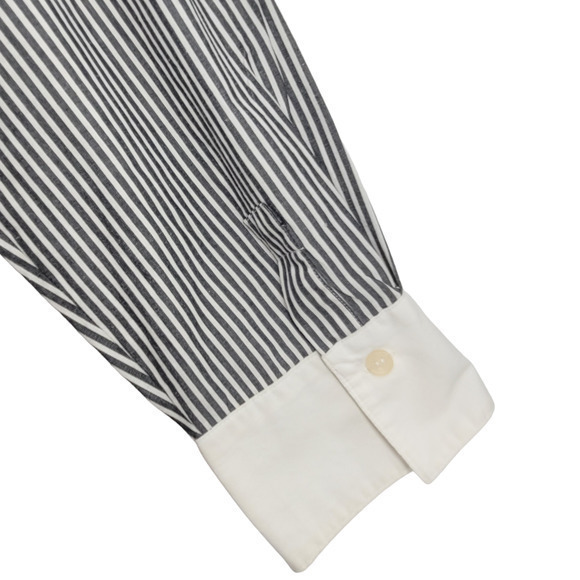 Vintage Harve Bernard by Bernard Holtzman Chevron Striped Button Up Blouse Shirt - Picture 8 of 11